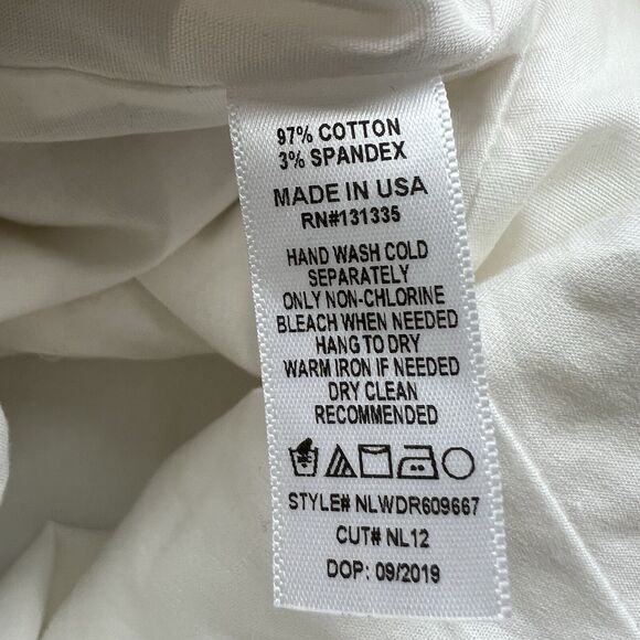 Nat & Liv Regina Dress White Size Medium Corset‎ Long Sleeve Mini Dress - Picture 5 of 6